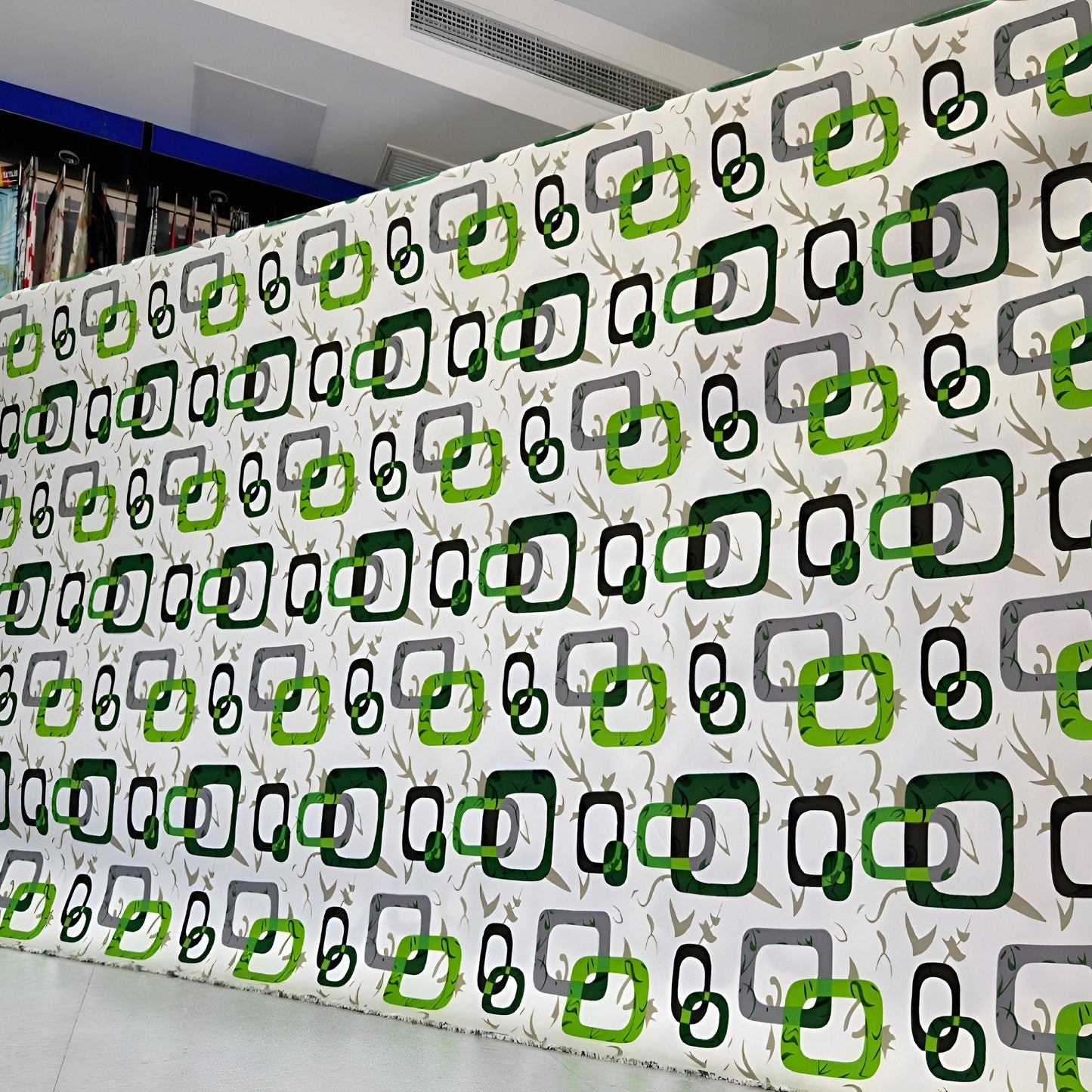 Red & Blue Geometric Cotton Bedsheet – Wholesale