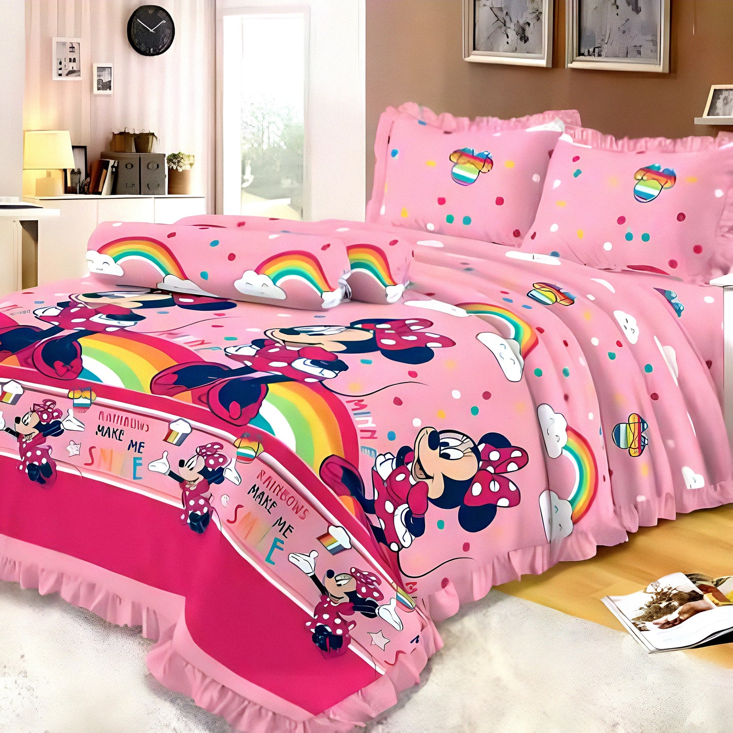 Frozen Elsa & Mickey Mouse Kids Bedsheet Set UAE Sharjah