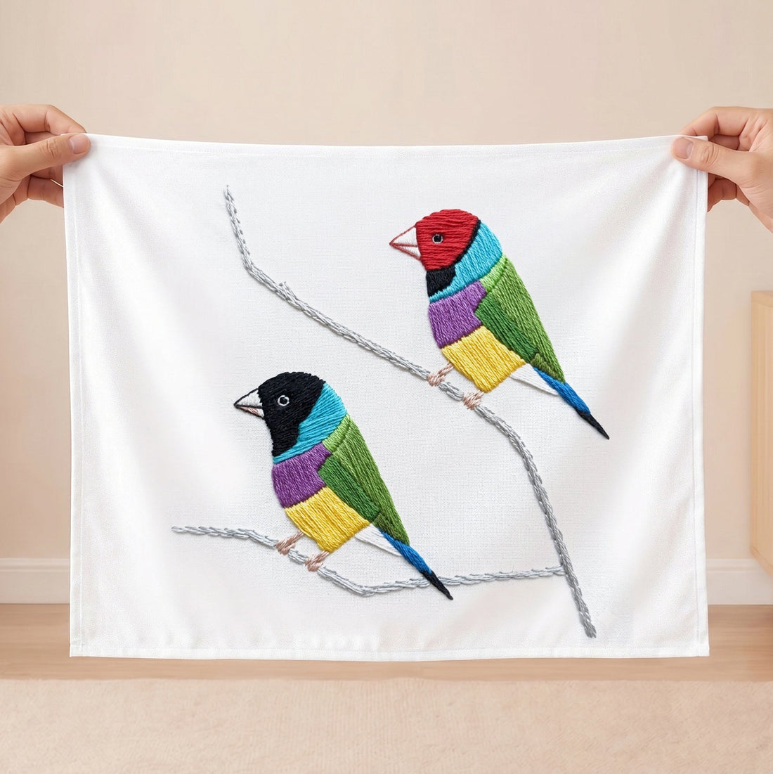 Nature Wall Art: Colorful Embroidered Bird Wall Art for Your Home - Julanar Home Decor