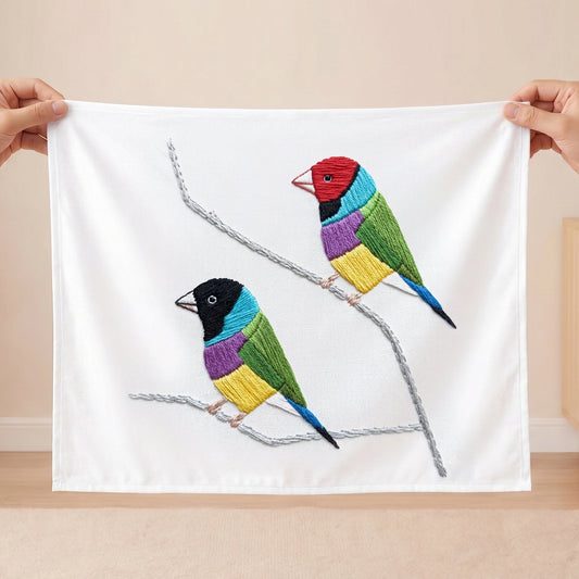 Nature Wall Art: Colorful Embroidered Bird Wall Art for Your Home - Julanar Home Decor