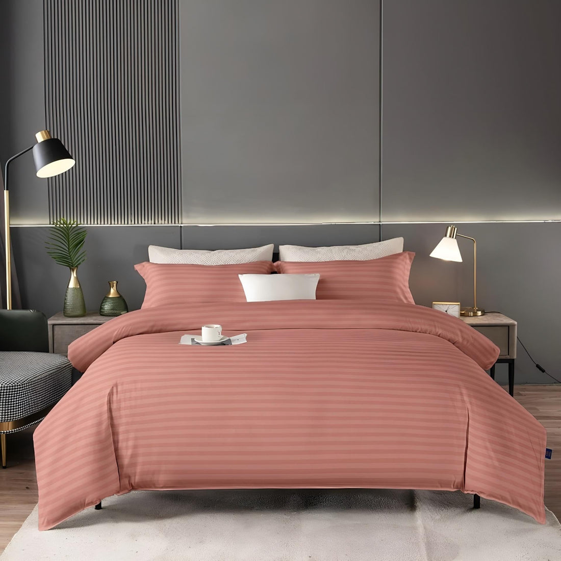 Top 7 bedroom decor trends in UAE for 2026 — luxury hotel-inspired bedding styled in Dubai villa | Julanar Home Decor