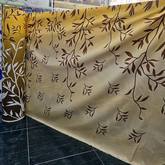 Wholesale Textile - Luxury Botanical Bedsheet Fabric Roll UAE - Julanar Home Decor
