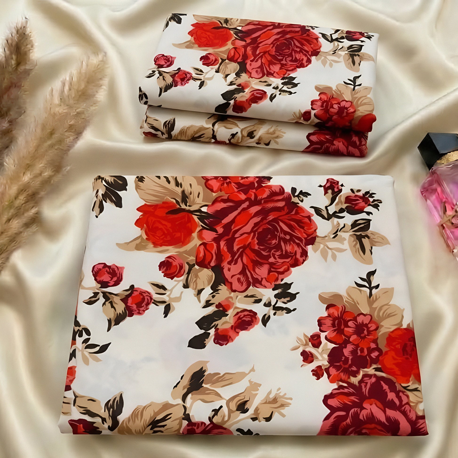 Refresh your bedroom with premium bedding from Julanar Home Decor and enjoy comfort with timeless floral beauty.
