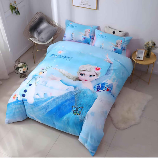 Frozen Cartoon Bedding Set for Kids | Nursery Decor & Children’s Bedsheet UAE