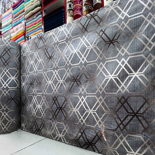 Dubai Bedsheet Roll | Modern Geometric Microfiber Cotton Bedsheet
