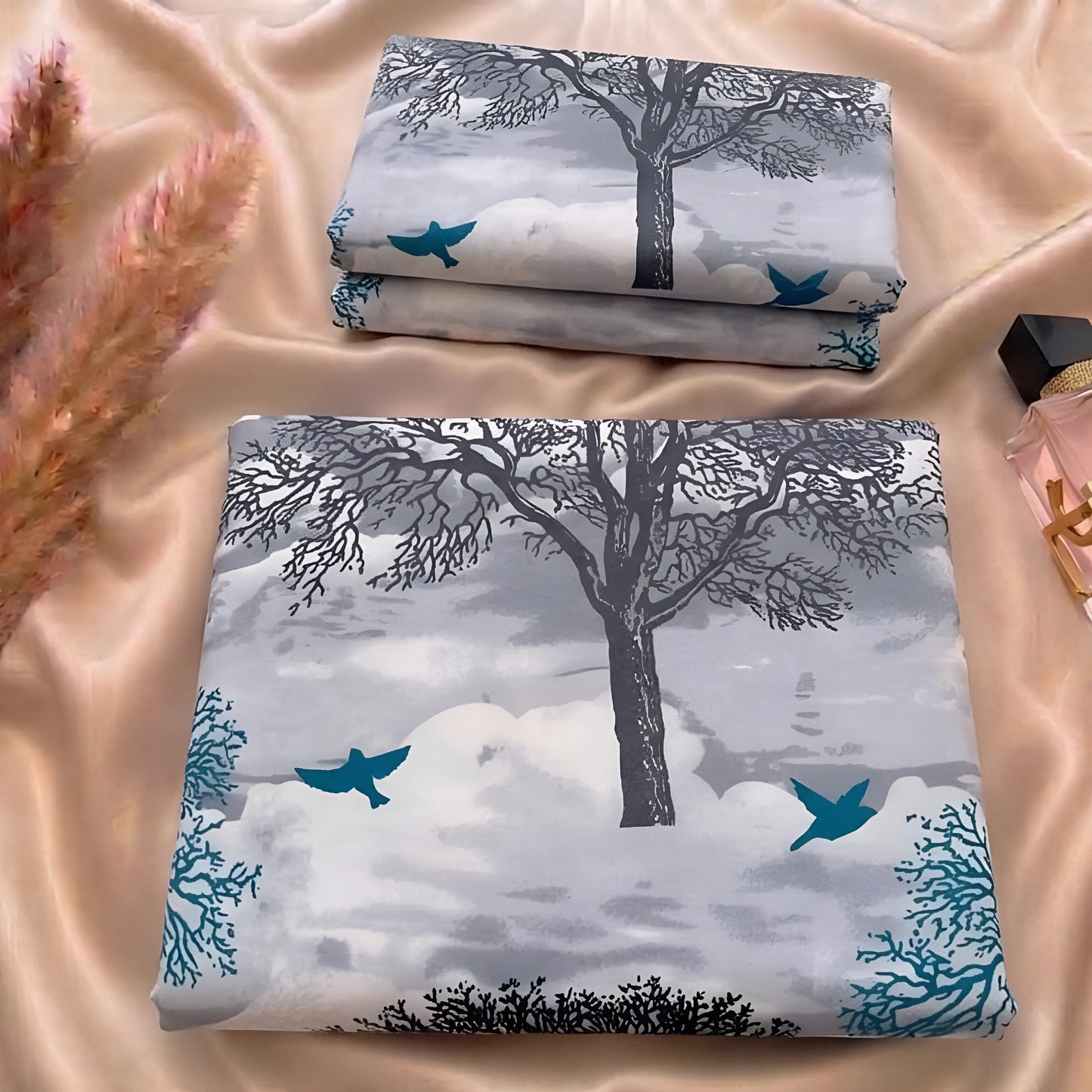 Luxury Floral Printed Soft Cotton Bedsheet Set Dubai UAE – Wholesale