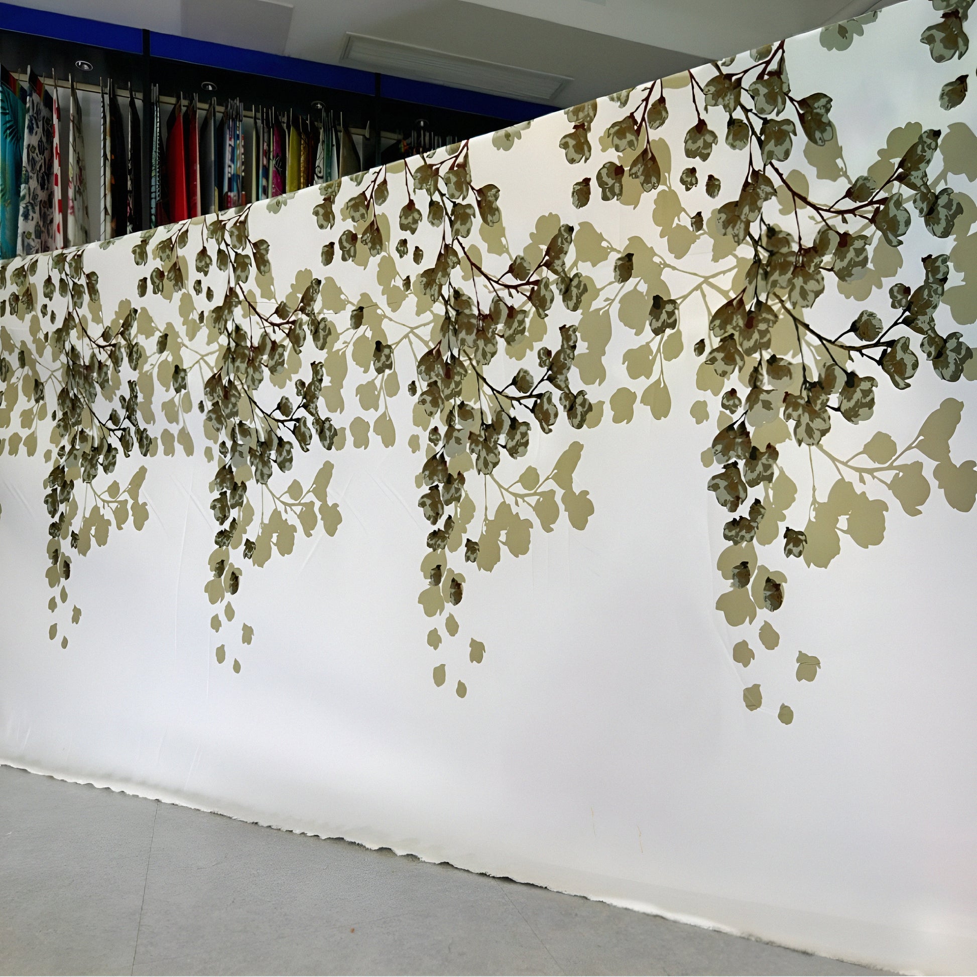 Floral printed bedsheet fabric roll with soft cotton texture