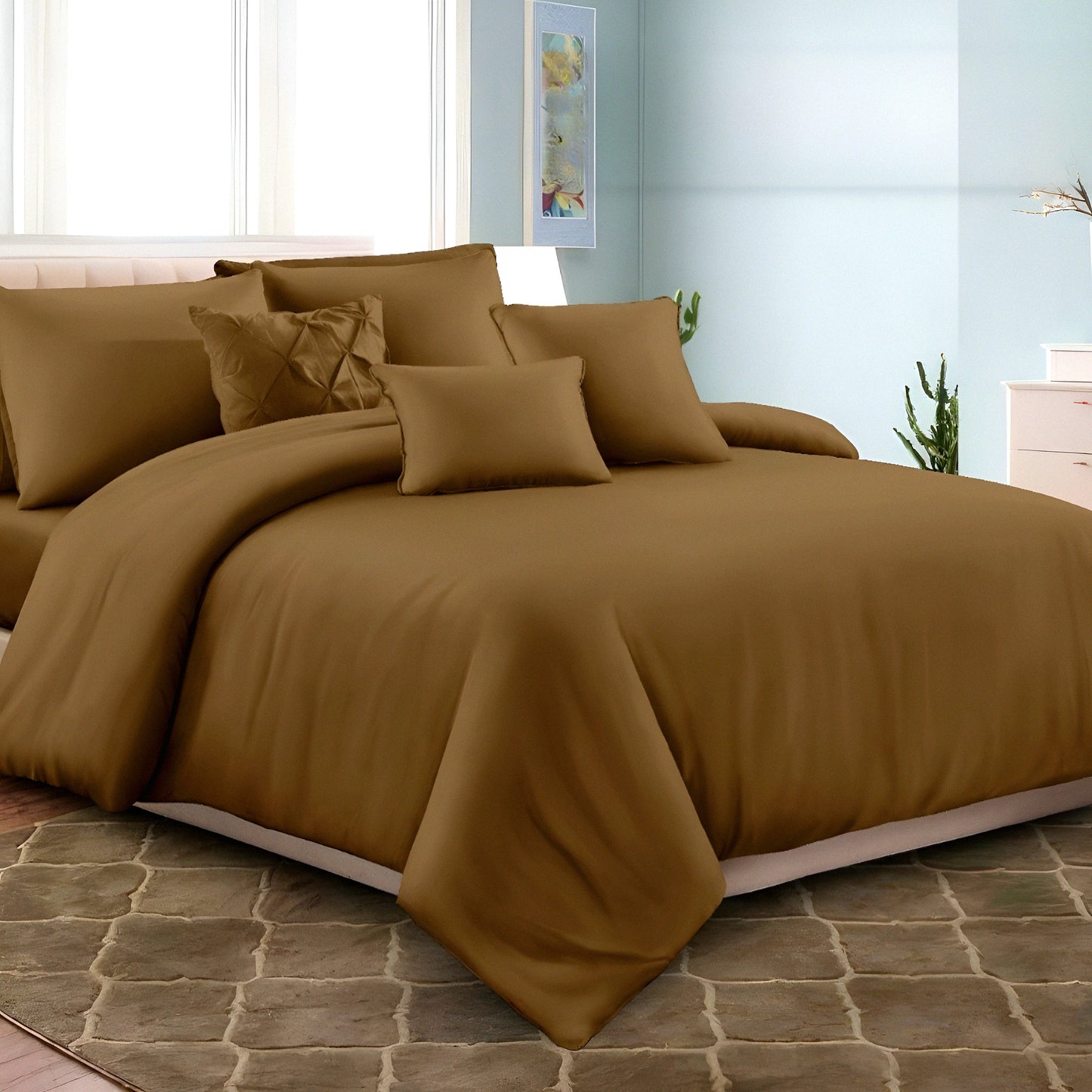 Luxury Plain Cotton Bedsheet Set Dubai | Soft Hotel Quality Bedding UAE
