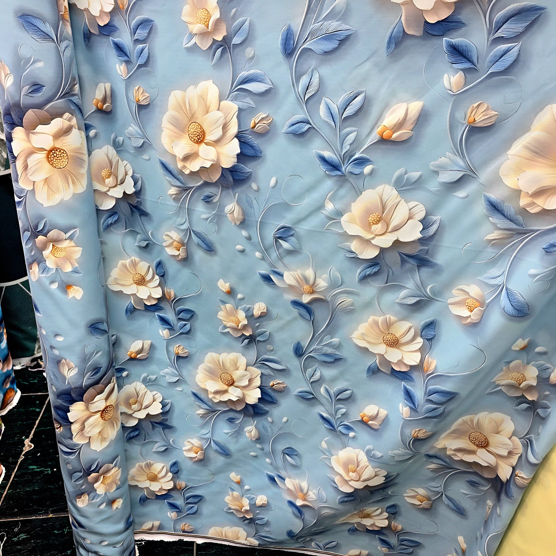Soft luxury printed bedsheet textile UAE