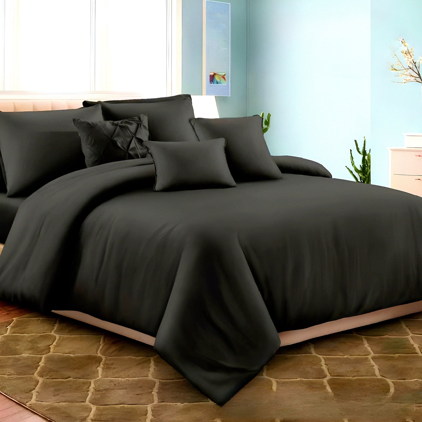 Luxury Plain Cotton Bedsheet Set Dubai | Soft Hotel Quality Bedding UAE