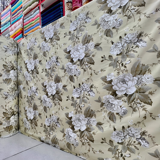 Wholesale Bedsheet Roll - Luxury Floral Bedding Fabric - Julanar Home Decor