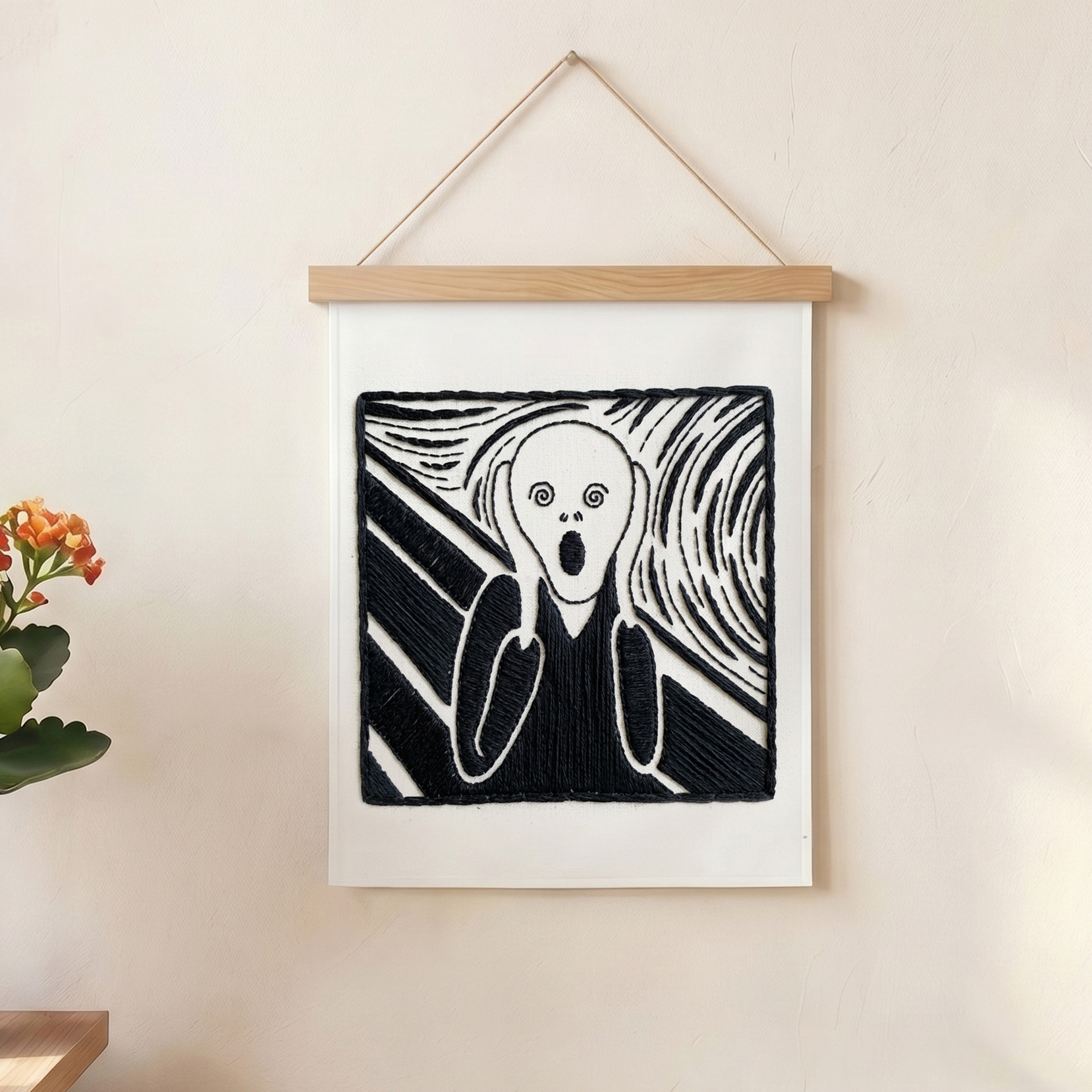 Handmade embroidered wall hanging suitable for homes and offices in Abu Dhabi.