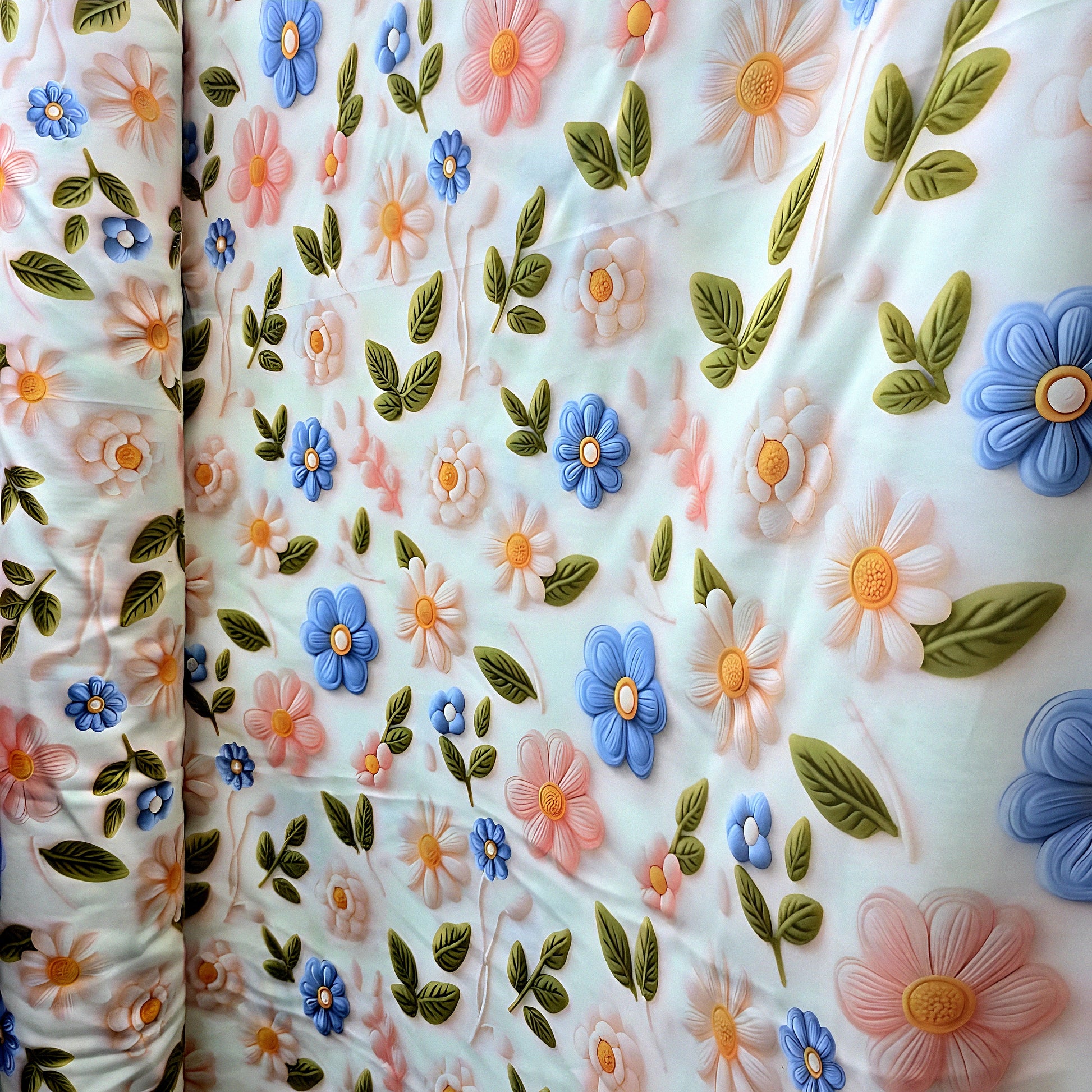 Premium pastel floral bedding fabric Dubai