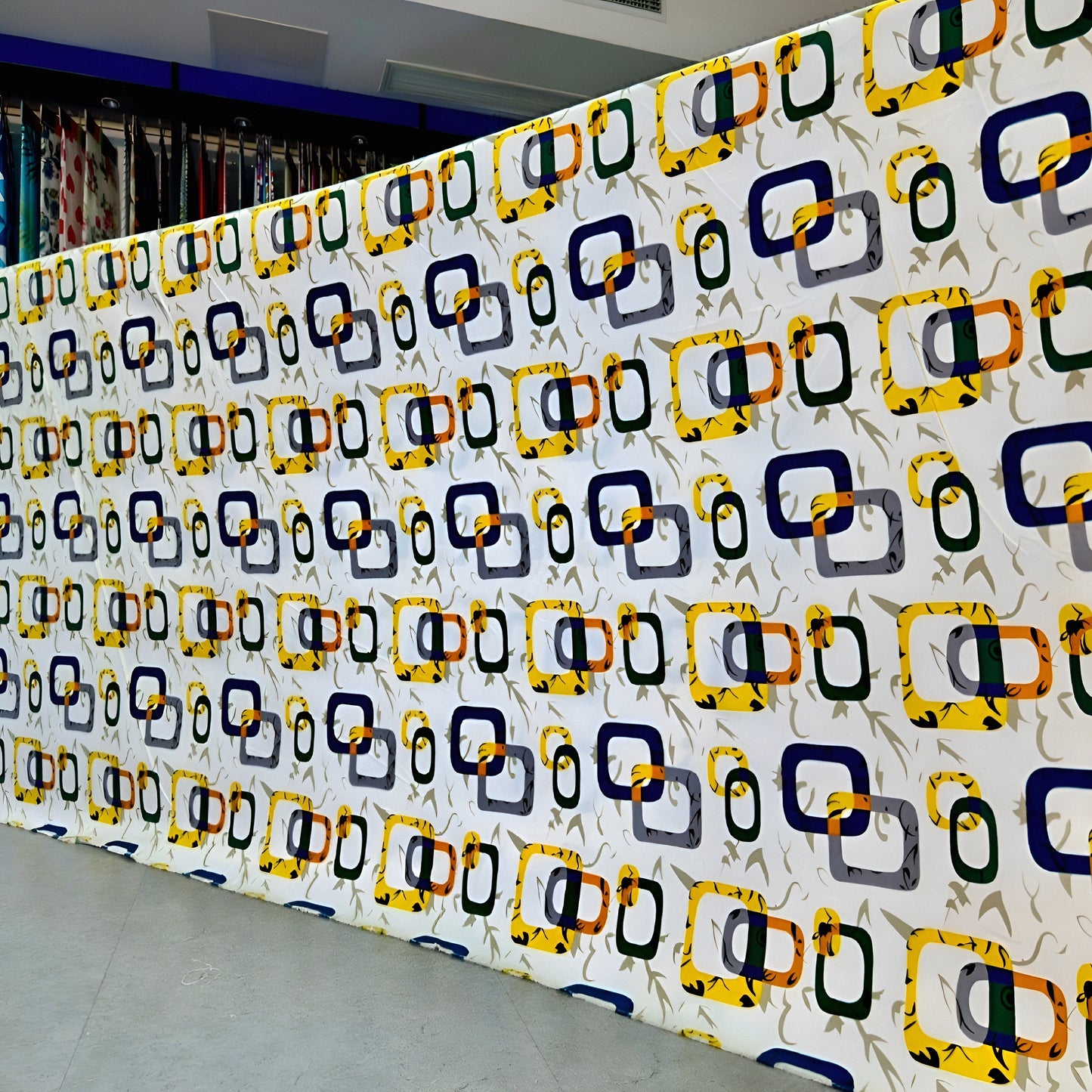 Modern Geometric Yellow & Green Bedsheet Set Wholesale – Cotton Blend Bedding Collection UAE